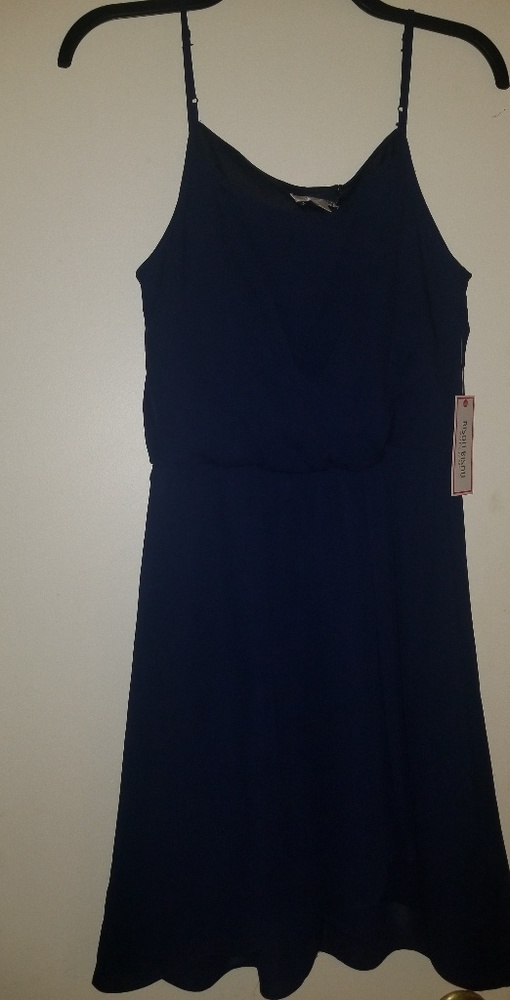 Bison Bisou Spaghetti Strap Party Short Dress